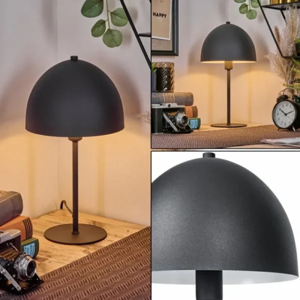 hofstein Lampe Champignon Tati Lampe à poser Anthracite, 1 lumière* Lampes Modernes