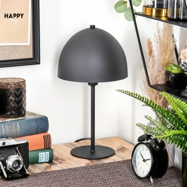 hofstein Lampe Champignon Tati Lampe à poser Anthracite, 1 lumière* Lampes Modernes