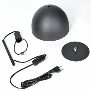 hofstein Lampe Champignon Tati Lampe à poser Anthracite, 1 lumière* Lampes Modernes