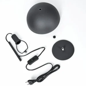 hofstein Lampe Champignon Tati Lampe à poser Anthracite, 1 lumière* Lampes Modernes