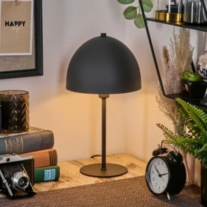 hofstein Lampe Champignon Tati Lampe à poser Anthracite, 1 lumière* Lampes Modernes