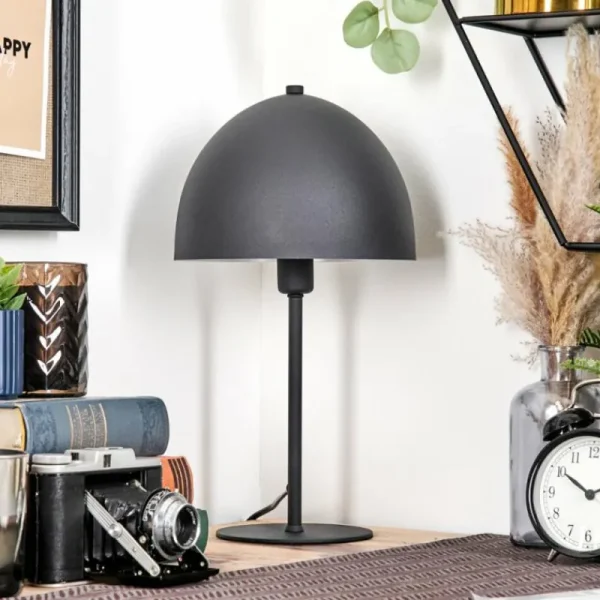 hofstein Lampe Champignon Tati Lampe à poser Anthracite, 1 lumière* Lampes Modernes