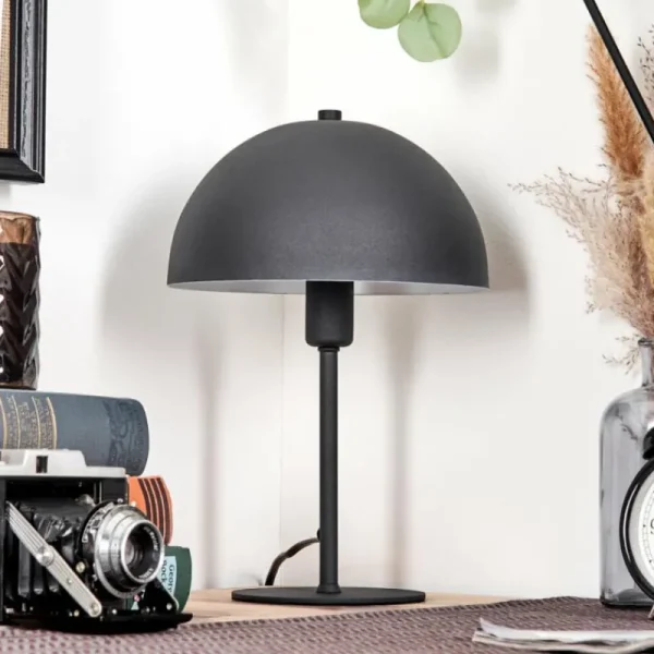 hofstein Lampe Champignon Tati Lampe à poser Anthracite, 1 lumière* Lampes Modernes
