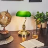 hofstein Lampe de banquier verte Or, Vert, Laiton, 1 lumière* Lampes En Verre