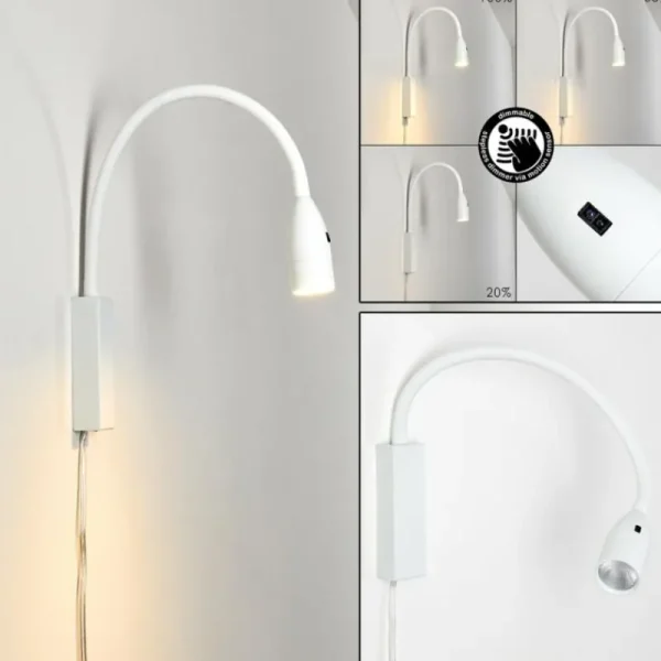 hofstein Lampe de chevet Alsea LED Blanc, 1 lumière, Détecteur de mouvement* Lampes Modernes