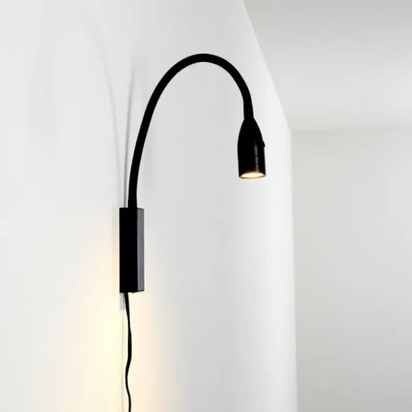 hofstein Lampe de chevet Alsea LED Noir, 1 lumière, Détecteur de mouvement* Lampes Modernes