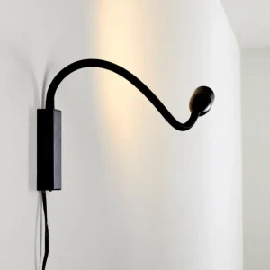 hofstein Lampe de chevet Alsea LED Noir, 1 lumière, Détecteur de mouvement* Lampes Modernes