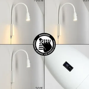 hofstein Lampe de chevet Alsea LED Blanc, 1 lumière, Détecteur de mouvement* Lampes Modernes