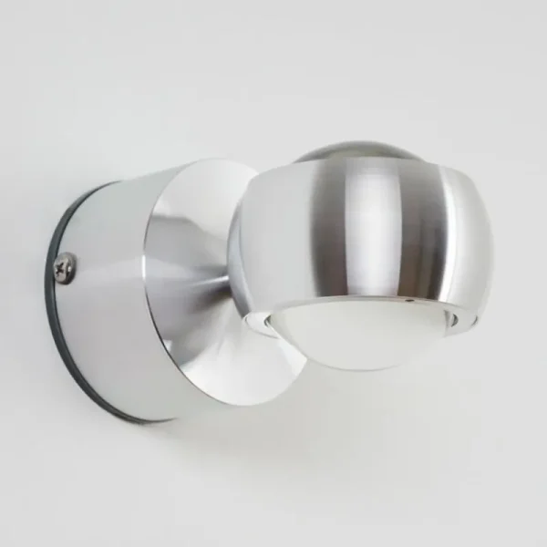 hofstein Lampe de salle de bain Florenz LED Aluminium, 2 lumières* Lampes En Verre
