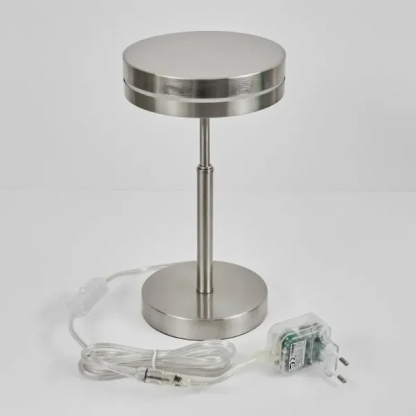 hofstein Lampe de table Huallilemu LED Nickel mat, 1 lumière* Lampes Modernes