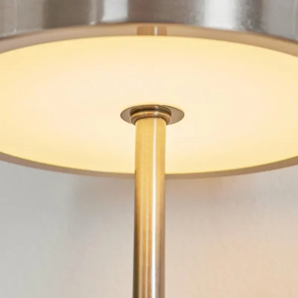 hofstein Lampe de table Huallilemu LED Nickel mat, 1 lumière* Lampes Modernes