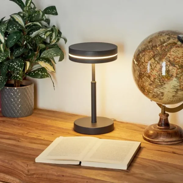 hofstein Lampe de table Huallilemu LED Noir, 1 lumière* Lampes Modernes