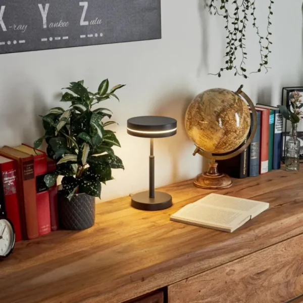 hofstein Lampe de table Huallilemu LED Noir, 1 lumière* Lampes Modernes