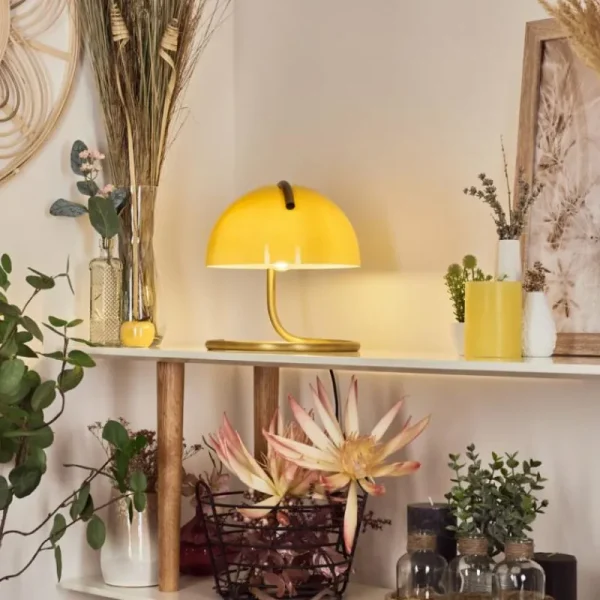 hofstein Lampe de table Seladinhas Chrome, 1 lumière* Lampes En Verre
