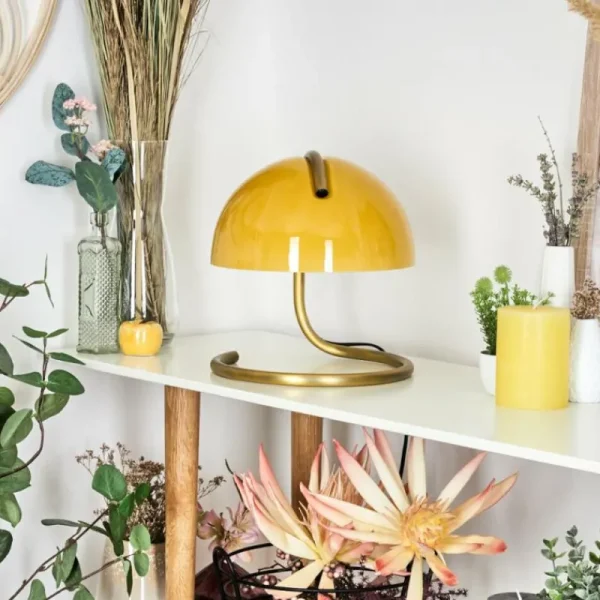 hofstein Lampe de table Seladinhas Chrome, 1 lumière* Lampes En Verre