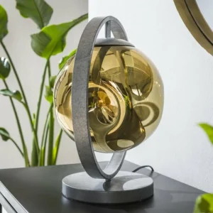 hofstein Lampe de table Stellar Anthracite, 1 lumière* Lampes En Verre
