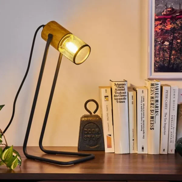 hofstein Lampe de table Agrons Noir, 1 lumière* Lampes Modernes