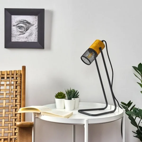 hofstein Lampe de table Agrons Noir, 1 lumière* Lampes Modernes