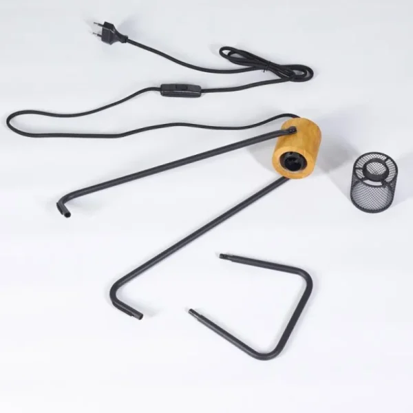 hofstein Lampe de table Agrons Noir, 1 lumière* Lampes Modernes