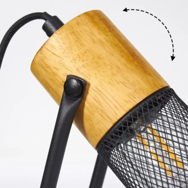 hofstein Lampe de table Agrons Noir, 1 lumière* Lampes Modernes