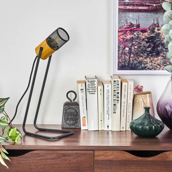 hofstein Lampe de table Agrons Noir, 1 lumière* Lampes Modernes