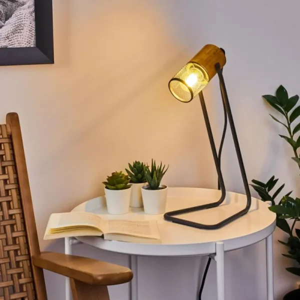 hofstein Lampe de table Agrons Noir, 1 lumière* Lampes Modernes