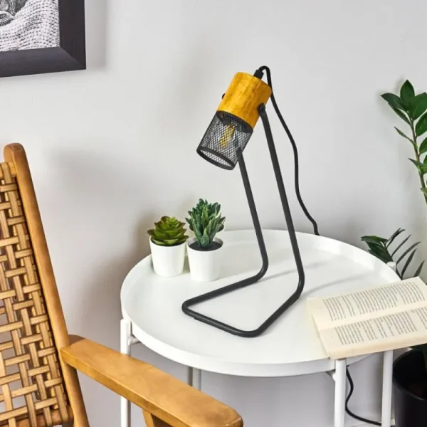 hofstein Lampe de table Agrons Noir, 1 lumière* Lampes Modernes