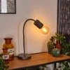 hofstein Lampe de table Ajaccio Nickel mat, 1 lumière* Lampes Modernes