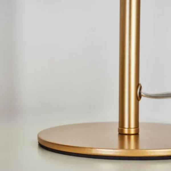 hofstein Lampe de table Alden Laiton, 2 lumières* Lampes En Verre