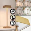 hofstein Lampe de table Algeraz LED Laiton, 1 lumière* Lampes Modernes