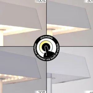 hofstein Lampe de table Algeraz LED Blanc, 1 lumière* Lampes Modernes