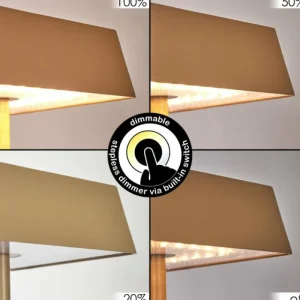 hofstein Lampe de table Algeraz LED Laiton, 1 lumière* Lampes Modernes