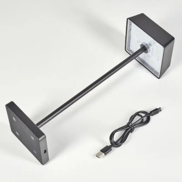 hofstein Lampe de table Algeraz LED Noir, 1 lumière* Lampes Modernes