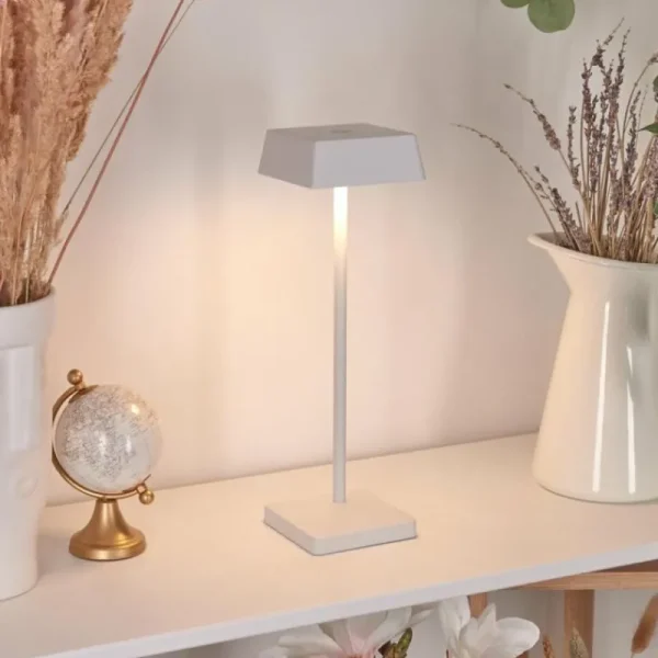 hofstein Lampe de table Algeraz LED Blanc, 1 lumière* Lampes Modernes