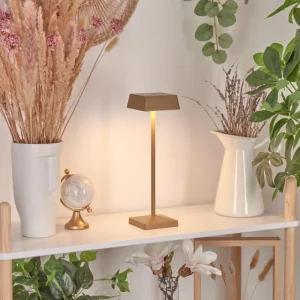 hofstein Lampe de table Algeraz LED Laiton, 1 lumière* Lampes Modernes