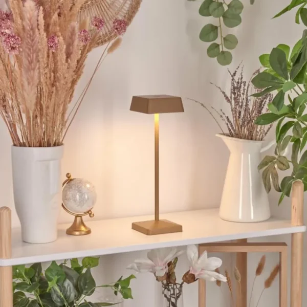 hofstein Lampe de table Algeraz LED Laiton, 1 lumière* Lampes Modernes