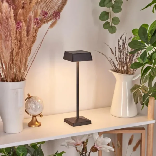 hofstein Lampe de table Algeraz LED Noir, 1 lumière* Lampes Modernes