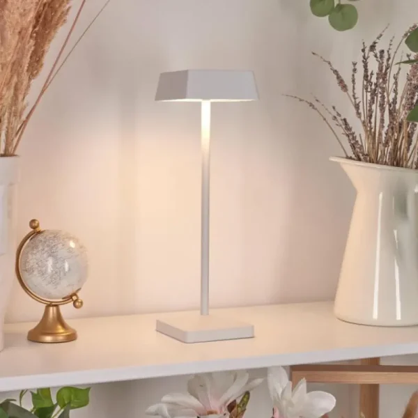 hofstein Lampe de table Algeraz LED Blanc, 1 lumière* Lampes Modernes