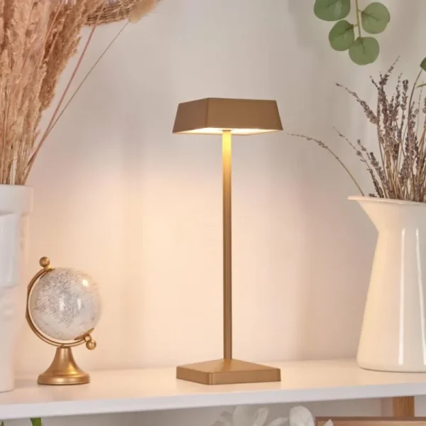 hofstein Lampe de table Algeraz LED Laiton, 1 lumière* Lampes Modernes