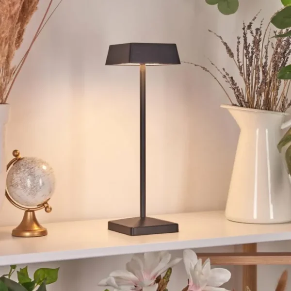 hofstein Lampe de table Algeraz LED Noir, 1 lumière* Lampes Modernes
