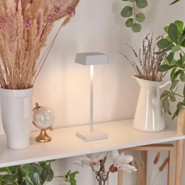hofstein Lampe de table Algeraz LED Blanc, 1 lumière* Lampes Modernes