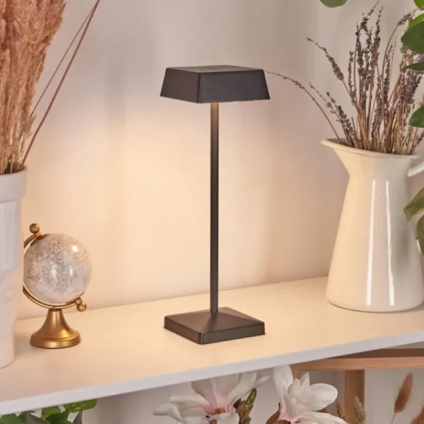 hofstein Lampe de table Algeraz LED Noir, 1 lumière* Lampes Modernes
