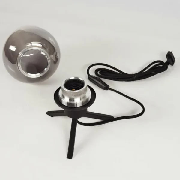 hofstein Lampe de table Barnegat Noir, 1 lumière* Lampes Modernes