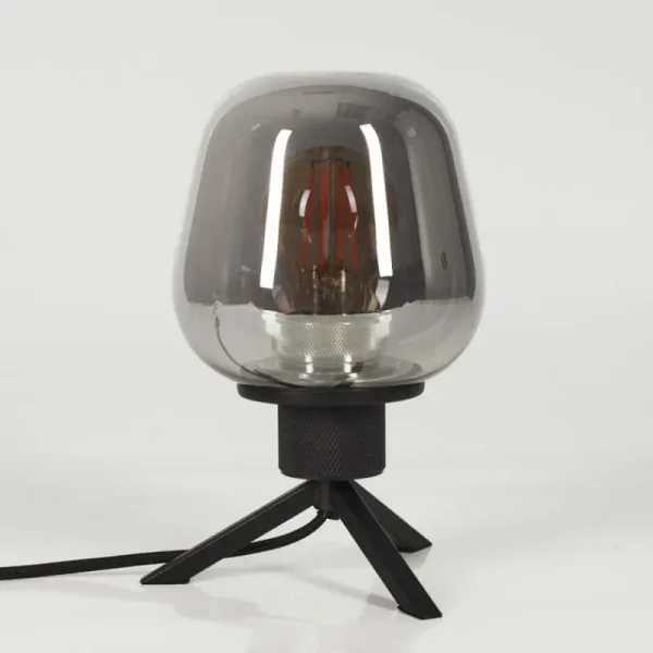 hofstein Lampe de table Barnegat Noir, 1 lumière* Lampes Modernes