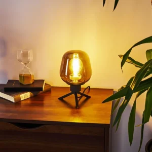 hofstein Lampe de table Barnegat Noir, 1 lumière* Lampes Modernes