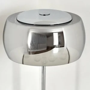 hofstein Lampe de table Blacklick Chrome, 3 lumières* Lampes En Verre