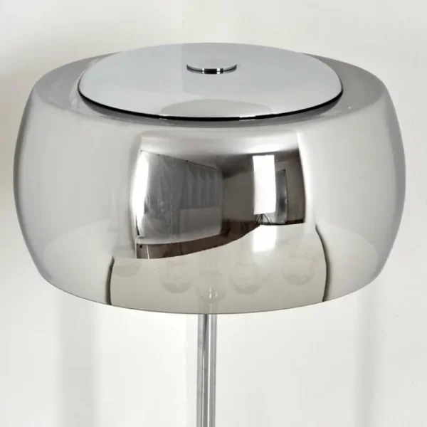 hofstein Lampe de table Blacklick Chrome, 3 lumières* Lampes En Verre