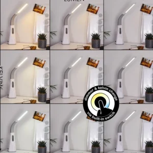 hofstein Lampe de table Bratislava LED Blanc, 1 lumière* Lampes Modernes