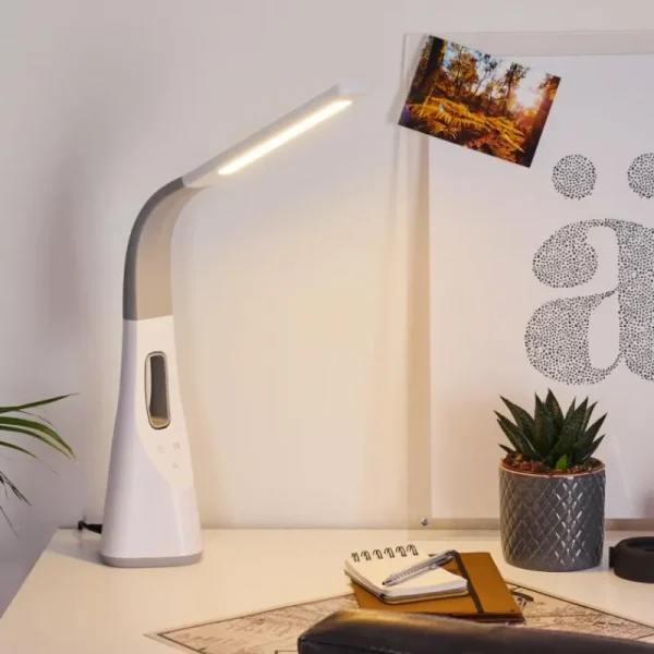 hofstein Lampe de table Bratislava LED Blanc, 1 lumière* Lampes Modernes