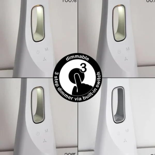 hofstein Lampe de table Bratislava LED Blanc, 1 lumière* Lampes Modernes